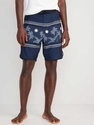 Old Navy Printed Built-In Flex Board Shorts Badeanzüge Herren Blau | 5140ONUEH
