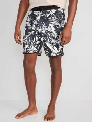 Old Navy Printed Built-In Flex Board Shorts Badeanzüge Herren Schwarz Weiß | 5719JQZXA