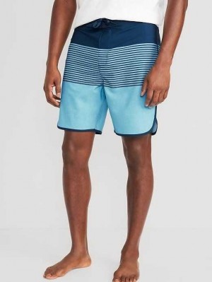 Old Navy Printed Built-In Flex Board Shorts Badeanzüge Herren Blau | 9634HZUEJ