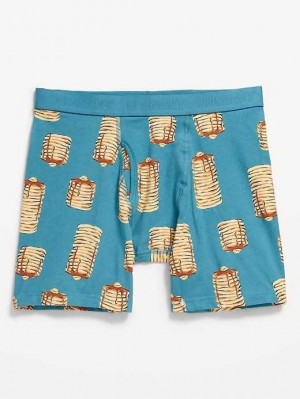 Old Navy Printed Built-In Flex Boxer-Brief Underwear Unterwäsche Herren Lila | 2138LUHAO