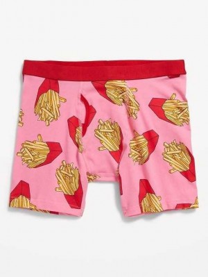 Old Navy Printed Built-In Flex Boxer-Brief Underwear Unterwäsche Herren Food | 4059PSZAE