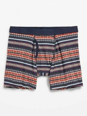 Old Navy Printed Built-In Flex Boxer-Brief Underwear Unterwäsche Herren Mehrfarbig | 4398GQFOH