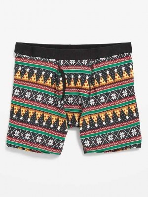 Old Navy Printed Built-In Flex Boxer-Brief Underwear Unterwäsche Herren Navy | 8062GZUIC