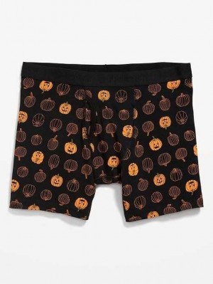 Old Navy Printed Built-In Flex Boxer-Brief Underwear Unterwäsche Herren Schwarz | 1603WEOXG