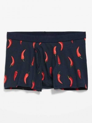 Old Navy Printed Built-In Flex Underwear Trunks Unterwäsche Herren Rot | 7346RTACY