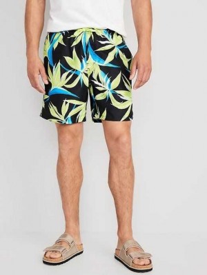 Old Navy Printed Swim Trunks Badeanzüge Herren Tropic Nights | 3480AUTCM