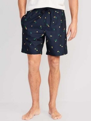 Old Navy Printed Swim Trunks Badeanzüge Herren Orange | 3680RELVQ