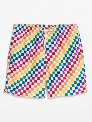 Old Navy Printed Swim Trunks Badeanzüge Herren Mehrfarbig | 4521AMBQW