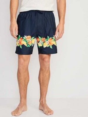 Old Navy Printed Swim Trunks Badeanzüge Herren Orange | 4891WNZAR