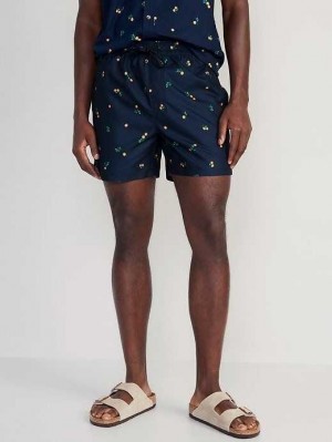 Old Navy Printed Swim Trunks Badeanzüge Herren Orange | 5607JHINQ