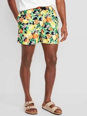 Old Navy Printed Swim Trunks Badeanzüge Herren Fresh-Squeezed Fun | 9208ODBHG