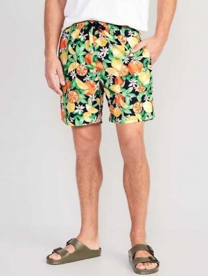 Old Navy Printed Swim Trunks Badeanzüge Herren Fresh-Squeezed Fun | 1423QRLJF