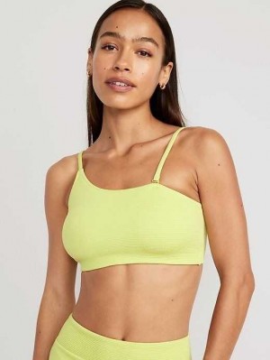 Old Navy Pucker Convertible Bandeau Bikini Swim Top Badeanzüge Damen Grün | 3587RFQIB