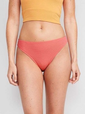 Old Navy Pucker Klassische Bikini Swim Bottoms Badeanzüge Damen Daylily | 4125GRXCV