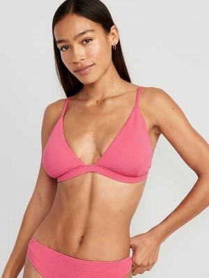 Old Navy Pucker Triangle Bikini Swim Top Badeanzüge Damen Daylily | 9026TKZUI