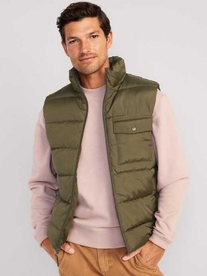 Old Navy Puffer Vest Mäntel Herren Conifer | 0967HRKAB