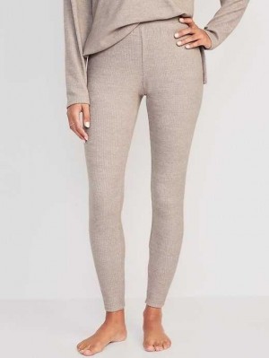 Old Navy Pullover-Knit Lounge Leggings Pyjama Damen Braun | 8193VYTCA