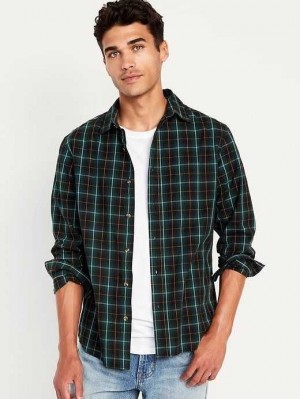 Old Navy Regular-Fit Built-In Flex Everyday Shirt Hemd Herren Türkis | 0724WPBKN