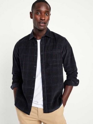 Old Navy Regular-Fit Everyday Corduroy Shirt Hemd Herren Navy | 2354DUBHM