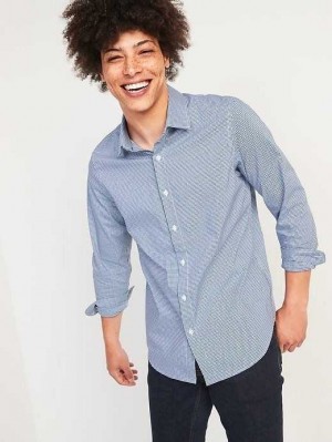Old Navy Regular-Fit Pro Signature Performance Kleider Shirt Hemd Herren Navy Blau | 6210CTPUN