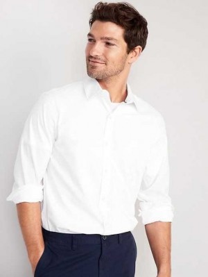 Old Navy Regular-Fit Pro Signature Performance Kleider Shirt Hemd Herren Weiß | 1382AXGEM