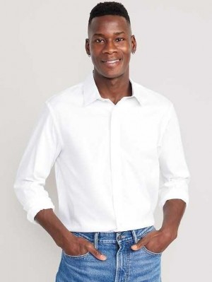Old Navy Regular-Fit Pro Signature Tech Kleider Shirt Hemd Herren Weiß | 8013JHXNS