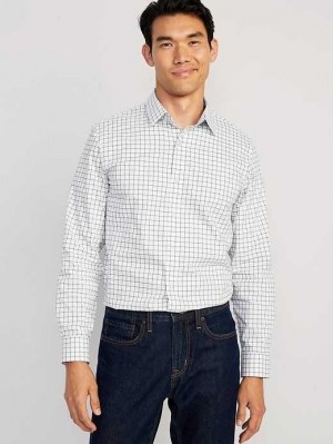 Old Navy Regular-Fit Pro Signature Tech Kleider Shirt Hemd Herren Weiß | 1069XHQYI