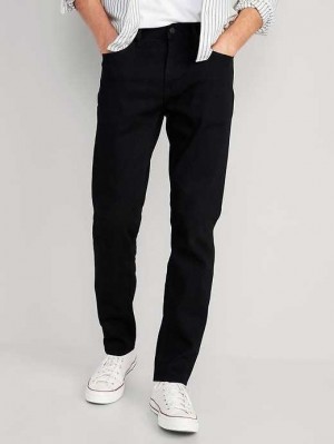 Old Navy Relaxed Slim Taper Built-In Flex Black Jeans Jeans Herren Blackjack | 7128YLVFX
