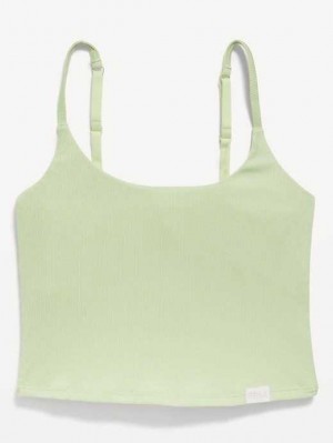 Old Navy Rib-Knit Brami Top Unterwäsche Damen Soft Limon | 2491FQAGL