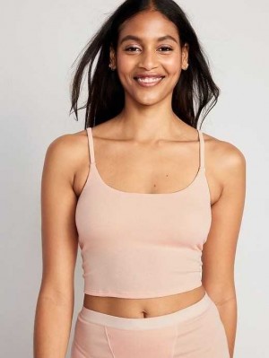 Old Navy Rib-Knit Brami Top Unterwäsche Damen Koralle | 0374WIJCK