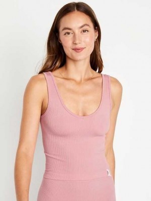 Old Navy Rib-Knit Seamless Tank Top Unterwäsche Damen Koralle | 2159MNFHE