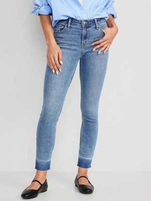 Old Navy Rockstar Super Schlank Cut-Off Ankle Jeans Jeans Damen Rosie | 1240XITQH