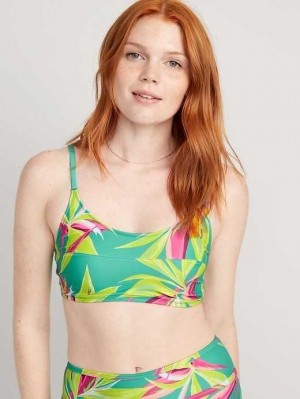Old Navy Scoop-Neck Bikini Swim Top Badeanzüge Damen Türkis | 1904KEPUL