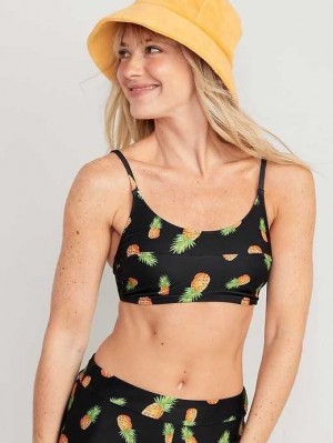 Old Navy Scoop-Neck Bikini Swim Top Badeanzüge Damen Pineapple Pandemonium | 4682XMUQC