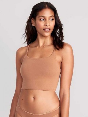 Old Navy Scoop-Neck Brami Top Unterwäsche Damen Beige | 7219FYQRB