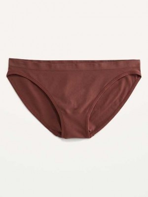 Old Navy Seamless Bikini Underwear Unterwäsche Damen Root Beer | 5982ZTFHN