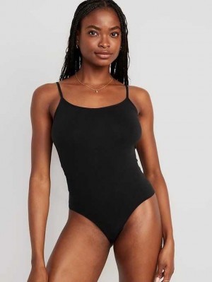 Old Navy Seamless Cami Bodysuit Unterwäsche Damen Schwarz | 2601UCJMY