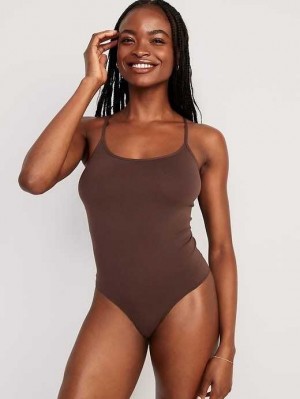 Old Navy Seamless Cami Bodysuit Unterwäsche Damen French Roast | 4598JBKAS