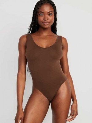 Old Navy Seamless V-Neck Tank Bodysuit Unterwäsche Damen Dunkel | 5328BRAKS
