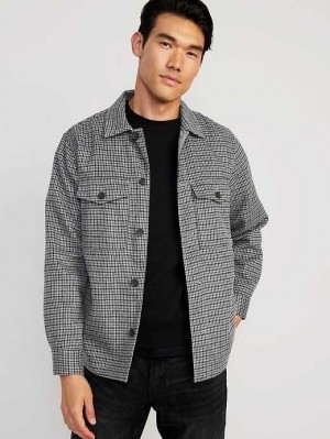 Old Navy Shacket Mäntel Herren Grau | 9280NODLB