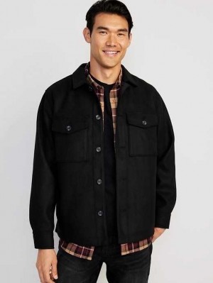 Old Navy Shacket Mäntel Herren Schwarz | 5293RYIAP