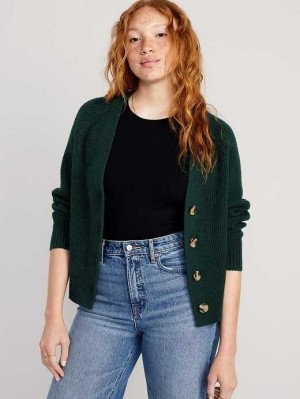 Old Navy Shaker-Stitch Cardigan Pullover Strickjacke Damen Türkis | 8139IPGCH
