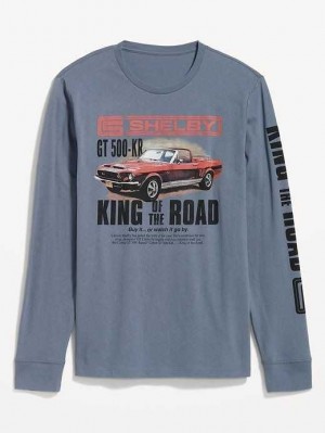 Old Navy Shelby Mustang King of the Straßen Gender-Neutrale Long-Sleeve T-Shirt T-shirts Herren King Of The Road | 1287YNPFG