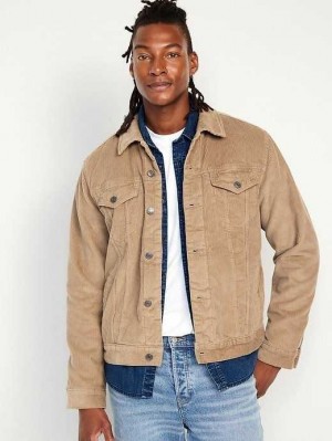Old Navy Sherpa-Gefütterte Corduroy Jacket Mäntel Herren Sliced Bread | 2764SQXRT