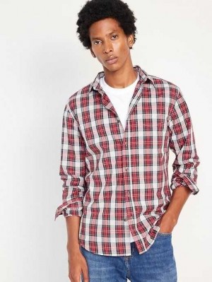 Old Navy Slim-Fit Built-In Flex Everyday Shirt Hemd Herren Weiß | 6519NFUPZ