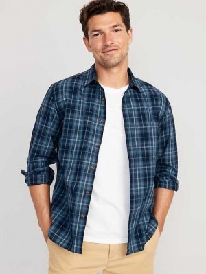 Old Navy Slim-Fit Built-In Flex Everyday Shirt Hemd Herren Blau | 9640UTBYP