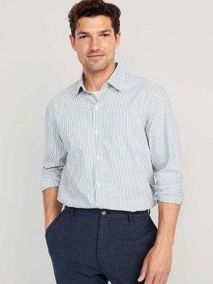 Old Navy Slim-Fit Pro Signature Tech Kleider Shirt Hemd Herren Blau | 0463TKIXC