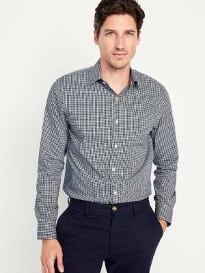 Old Navy Slim-Fit Pro Signature Tech Kleider Shirt Hemd Herren Blau | 4091JWFUX