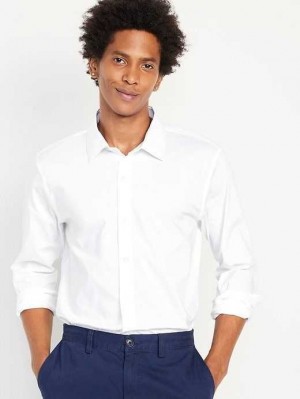 Old Navy Slim-Fit Pro Signature Tech Kleider Shirt Hemd Herren Weiß | 4569KSJUF