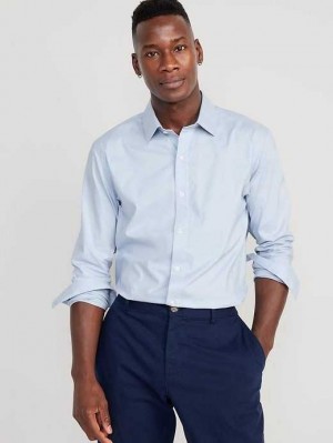 Old Navy Slim-Fit Pro Signature Tech Kleider Shirt Hemd Herren Blau | 6290CWDNF